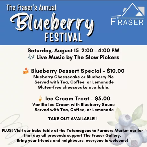 Blueberry Festival Website graphic